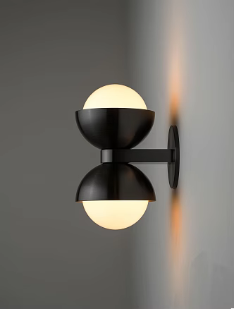 Nordic Modern Creative Wall Lamp Bedroom Bedside Wall Lamp Corridor Hallway Double Head Wall Lamp 3d model