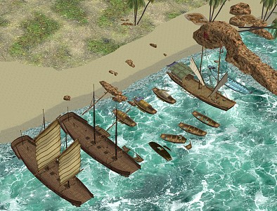 Chinese Ancient Fishing Boat Wupeng Boat Sailing Boat 3d model