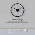 Simple Wall Clock Clock 3d model