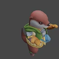 The image focuses on a cartoon otter character without food-related elements, so it's not possible to generate a food-themed title based on the provided picture information.