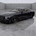 Luxury Black Bentley Two Door Coupe in Modern Indoor Space with Sleek Design
