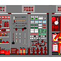 Modern fire fighting equipment fire hydrant 3d model