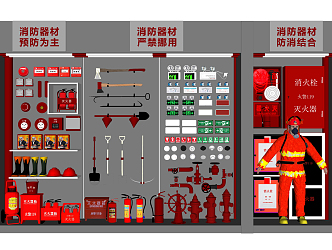 Modern fire fighting equipment fire hydrant 3d model