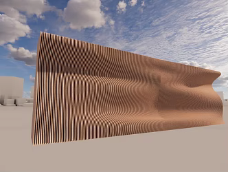 Modern wall surface 3d model