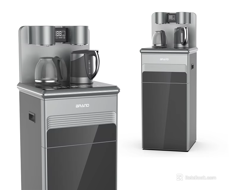 BRSDDQ Silver Gray Water Dispensers Modern Design Two Styles For Daily Use 3d model 