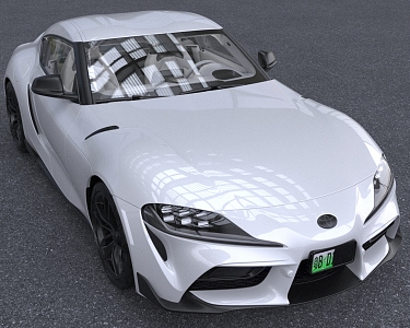 Toyota GRs upra car with interior 3d model