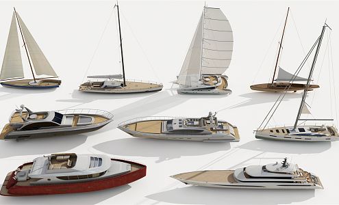 Modern Sailing 3d model