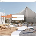 Modern Camp Outdoor Tables and Chairs Casual Tables and Chairs Outside Swing Tables and Chairs 3d model