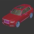 Red Luxury SUV With Panoramic Sunroof Shiny Exterior And Alloy Wheels