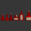 Medical Devices Colorful Reagent Bottles In Different Colors Arranged And Labeled For Laboratory Use