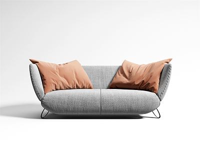 Modern double sofa 3d model