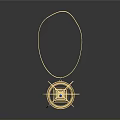 Golden Decorative Home Living Accessory With Circular Design And Blue Stone
