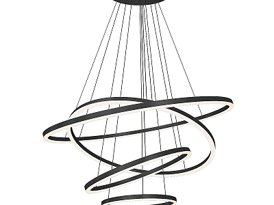 Modern chandelier ring kink lamp model