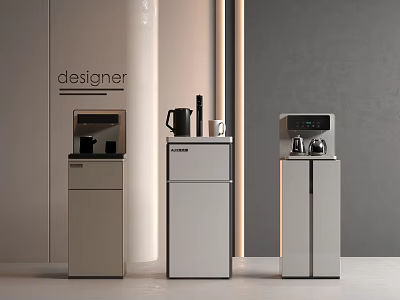 Modern Designer Daily Electrical Appliances With Vertical White Gray Design For Home Office Use 3d model
