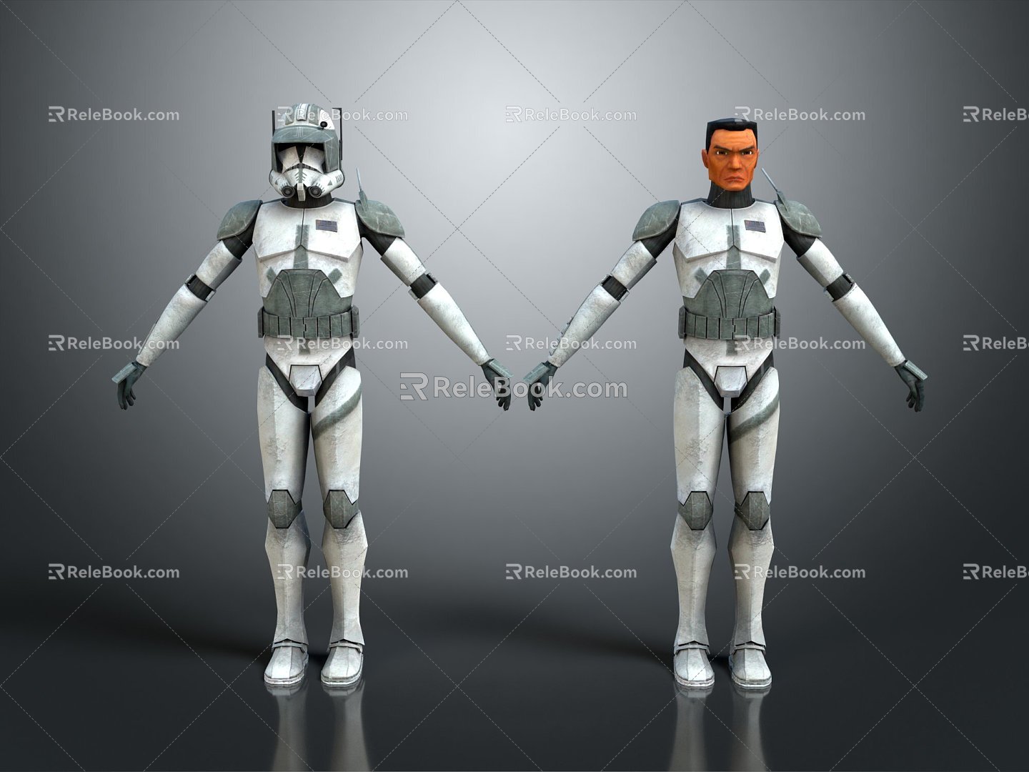 Modern Game Character Empire Commander Star Wars Soldier Star Wars Commander Empire Commander Cody 3d model