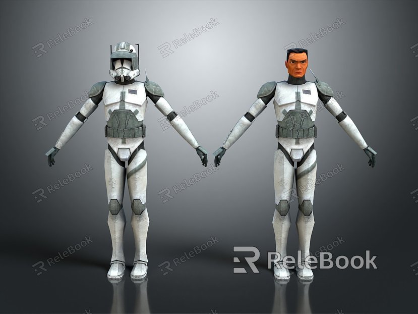 Modern Game Character Empire Commander Star Wars Soldier Star Wars Commander Empire Commander Cody model