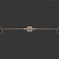 Copper Metallic Tool With Double Loop Ends And Reflective Surface On Dark Background