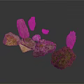 Various Colored Natural Stones Collection With Different Shapes And Textures