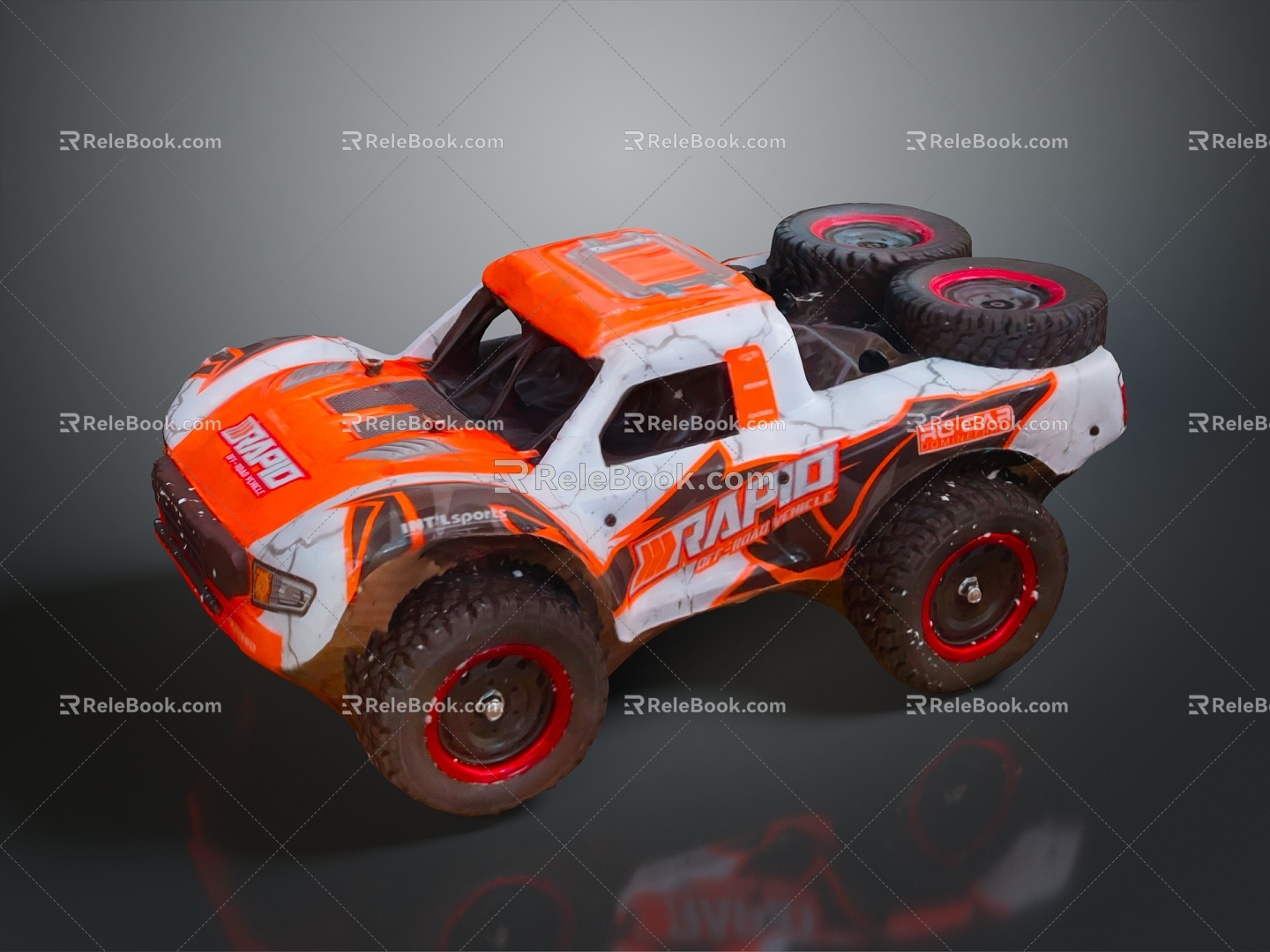 All Terrain Vehicle Toy Car Four-wheeler Beach Car Four-wheel Motorcycle Mountain Bike Off-road Mountain Bike 3d model