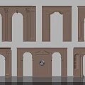 Ornate Decorative Door Arches With Various Architectural Styles And Carved Details