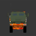 Green Military Heavy Duty Transport Truck With Multi Wheel Design And Antenna