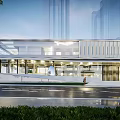 Modern Sales Office Architecture Commercial Architecture Exhibition Hall Art Gallery Architecture 3d model