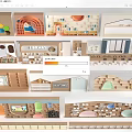 Colorful Children's Indoor Play Space With Wooden Structures And Play Areas