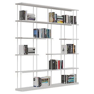 Bookshelf Storage Rack 3d model