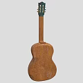 Wooden Acoustic Guitar With Decorative Clover And Fleur De Lis Painted Art Supplies Designs