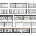 Various Stylish Railing Designs With Different Decorative Patterns And Structures