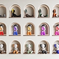 Kaws Trendy Play Doll Doll Toy Hand-held Wall Doll Trendy Play Jewelry Ornaments 3d model