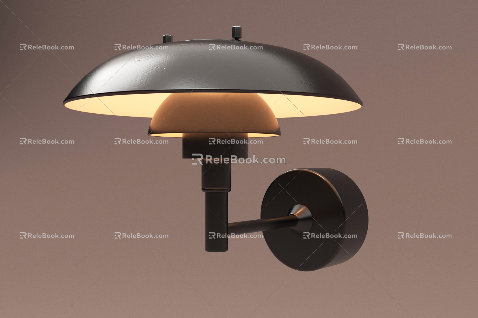 Middle style wall lamp 3d model