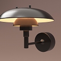 Middle style wall lamp 3d model