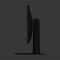 Modern Black Desktop Computer Monitor With Stable Stand For Home Office Workspace