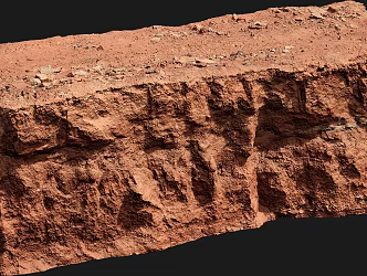 rock topography stone landform soil desert mountain 3d model