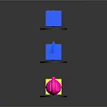 Colorful Geometric Shapes Collection Featuring Green Triangle Blue Cube Yellow Rectangle And Pink Sphere