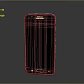 Samsung Smartphone Featuring Black Screen And Black Bezel On Gray Gradient Background 3d model