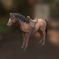 Horse Walking Animated Horse 3d model