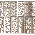 Stylish Wooden Room Dividers With Intricate Laser Cut Patterns And Designs