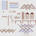 Ethnic Wind Component Hani Elements Ethnic Elements 3d model