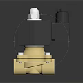 Industrial Solenoid Valve Equipment With Brass Body And White Plastic Top Components