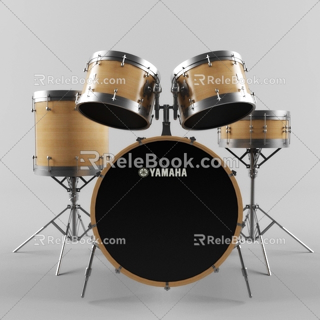 Drum set 3d model