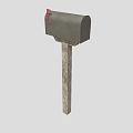 Mailbox Outdoor Mailbox Outdoor Mailbox Wood Mailbox Old-fashioned Mailbox Wood Mailbox Low Face Number Low Model Simple Model Game Video Level Realism 3d model