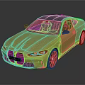 Yellow BMW Sports Coupe With Black Roof And Modern Shiny Exterior Design