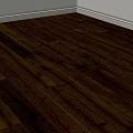 Dark Polished Hardwood Floor With Clear Grain And Modern Elegant Look
