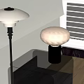 Table lamp table lamp side 3d model