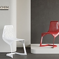 Acrylic single chair shaped single chair 3d model