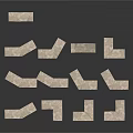 Natural Moss Covered Stone Building Blocks With Cubic And Irregular Shapes