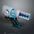 laser tower turret turntable sci-fi tower defense game tower defense sci-fi turret game turret game turret 3d model