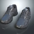 Adidas Black Athletic Shoes With Textured Upper And Lace Up Design